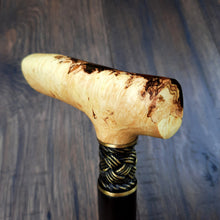 Load image into Gallery viewer, Cane Walking Stick Burl Hybrid Acryl Wood Reed Wooden Walking Cane Sticks Walking Sticks Handcrafted Handmade Cane Exclusive S1