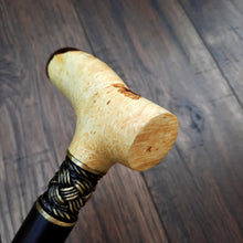 Load image into Gallery viewer, Cane Walking Stick Burl Hybrid Acryl Wood Reed Wooden Walking Cane Sticks Walking Sticks Handcrafted Handmade Cane Exclusive S3