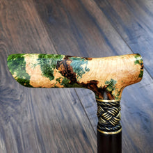 Load image into Gallery viewer, Cane Walking Stick Burl Hybrid Acryl Wood Reed Wooden Walking Cane Sticks Walking Sticks Handcrafted Handmade Cane Exclusive S7