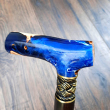 Load image into Gallery viewer, Cane Walking Stick Burl Hybrid Acryl Wood Reed Wooden Walking Cane Sticks Walking Sticks Handcrafted Handmade Cane Exclusive S8