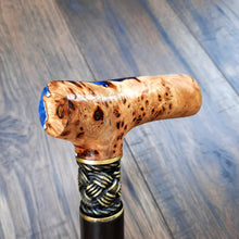 Load image into Gallery viewer, Cane Walking Stick Burl Hybrid Acryl Wood Reed Wooden Walking Cane Sticks Walking Sticks Handcrafted Handmade Cane Exclusive S8