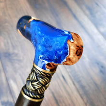 Load image into Gallery viewer, Cane Walking Stick Burl Hybrid Acryl Wood Reed Wooden Walking Cane Sticks Walking Sticks Handcrafted Handmade Cane Exclusive S8