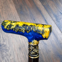 Load image into Gallery viewer, Cane Walking Stick Burl Hybrid Acryl Wood Reed Wooden Walking Cane Sticks Walking Sticks Handcrafted Handmade Cane Exclusive S10
