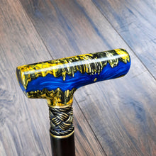 Load image into Gallery viewer, Cane Walking Stick Burl Hybrid Acryl Wood Reed Wooden Walking Cane Sticks Walking Sticks Handcrafted Handmade Cane Exclusive S10