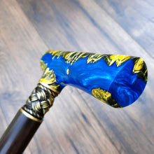 Load image into Gallery viewer, Cane Walking Stick Burl Hybrid Acryl Wood Reed Wooden Walking Cane Sticks Walking Sticks Handcrafted Handmade Cane Exclusive S10