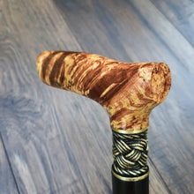 Load image into Gallery viewer, Cane Walking Stick Burl Hybrid Acryl Wood Reed Wooden Walking Cane Sticks Walking Sticks Handcrafted Handmade Cane Exclusive S11