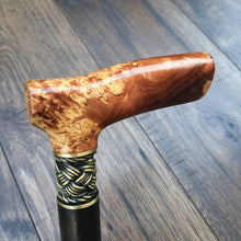 Load image into Gallery viewer, Cane Walking Stick Burl Hybrid Acryl Wood Reed Wooden Walking Cane Sticks Walking Sticks Handcrafted Handmade Cane Exclusive S11