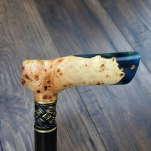 Load image into Gallery viewer, Cane Walking Stick Burl Hybrid Acryl Wood Reed Wooden Walking Cane Sticks Walking Sticks Handcrafted Handmade Cane Exclusive S12