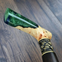 Load image into Gallery viewer, Cane Walking Stick Burl Hybrid Acryl Wood Reed Wooden Walking Cane Sticks Walking Sticks Handcrafted Handmade Cane Exclusive S12