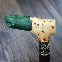 Load image into Gallery viewer, Cane Walking Stick Burl Hybrid Acryl Wood Reed Wooden Walking Cane Sticks Walking Sticks Handcrafted Handmade Cane Exclusive S12
