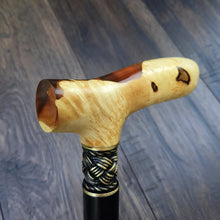Load image into Gallery viewer, Cane Walking Stick Burl Hybrid Acryl Wood Reed Wooden Walking Cane Sticks Walking Sticks Handcrafted Handmade Cane Exclusive S13