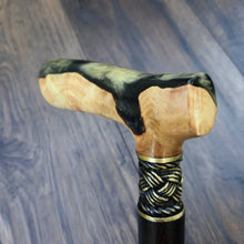 Load image into Gallery viewer, Cane Walking Stick Burl Hybrid Acryl Wood Reed Wooden Walking Cane Sticks Walking Sticks Handcrafted Handmade Cane Exclusive S14