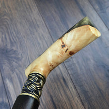 Load image into Gallery viewer, Cane Walking Stick Burl Hybrid Acryl Wood Reed Wooden Walking Cane Sticks Walking Sticks Handcrafted Handmade Cane Exclusive S14