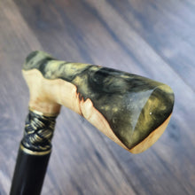 Load image into Gallery viewer, Cane Walking Stick Burl Hybrid Acryl Wood Reed Wooden Walking Cane Sticks Walking Sticks Handcrafted Handmade Cane Exclusive S14
