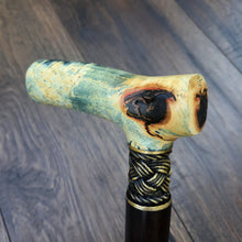 Load image into Gallery viewer, Cane Walking Stick Burl Hybrid Acryl Wood Reed Wooden Walking Cane Sticks Walking Sticks Handcrafted Handmade Cane Exclusive S16