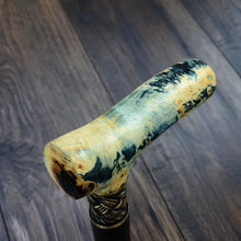 Load image into Gallery viewer, Cane Walking Stick Burl Hybrid Acryl Wood Reed Wooden Walking Cane Sticks Walking Sticks Handcrafted Handmade Cane Exclusive S16