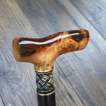 Load image into Gallery viewer, Cane Walking Stick Burl Hybrid Acryl Wood Reed Wooden Walking Cane Sticks Walking Sticks Handcrafted Handmade Cane Exclusive S20
