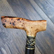 Load image into Gallery viewer, Cane Walking Stick Burl Hybrid Acryl Wood Reed Wooden Walking Cane Sticks Walking Sticks Handcrafted Handmade Cane Exclusive S20