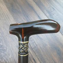 Load image into Gallery viewer, Cane Walking Stick Burl Hybrid Acryl Wood Reed Wooden Walking Cane Sticks Walking Sticks Handcrafted Handmade Cane Exclusive S21