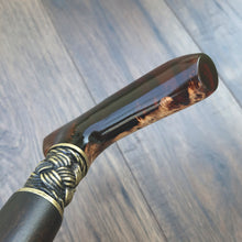 Load image into Gallery viewer, Cane Walking Stick Burl Hybrid Acryl Wood Reed Wooden Walking Cane Sticks Walking Sticks Handcrafted Handmade Cane Exclusive S21