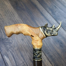 Load image into Gallery viewer, Cane Walking Stick Burl Hybrid Acryl Wood Reed Wooden Walking Cane Sticks Walking Sticks Handcrafted Handmade Cane Exclusive S22