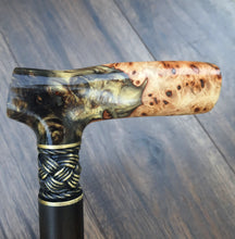 Load image into Gallery viewer, Cane Walking Stick Burl Hybrid Acryl Wood Reed Wooden Walking Cane Sticks Walking Sticks Handcrafted Handmade Cane Exclusive S24