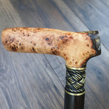 Load image into Gallery viewer, Cane Walking Stick Burl Hybrid Acryl Wood Reed Wooden Walking Cane Sticks Walking Sticks Handcrafted Handmade Cane Exclusive S24