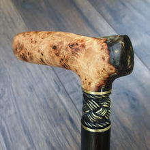 Load image into Gallery viewer, Cane Walking Stick Burl Hybrid Acryl Wood Reed Wooden Walking Cane Sticks Walking Sticks Handcrafted Handmade Cane Exclusive S24