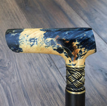Load image into Gallery viewer, Cane Walking Stick Burl Hybrid Acryl Wood Reed Wooden Walking Cane Sticks Walking Sticks Handcrafted Handmade Cane Exclusive S25