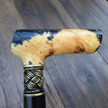 Load image into Gallery viewer, Cane Walking Stick Burl Hybrid Acryl Wood Reed Wooden Walking Cane Sticks Walking Sticks Handcrafted Handmade Cane Exclusive S25