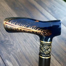 Load image into Gallery viewer, Cane Walking Stick Burl Hybrid Acryl Wood Reed Wooden Walking Cane Sticks Walking Sticks Handcrafted Handmade Cane Exclusive S26