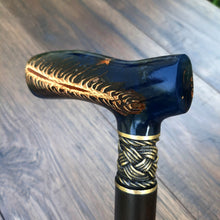 Load image into Gallery viewer, Cane Walking Stick Burl Hybrid Acryl Wood Reed Wooden Walking Cane Sticks Walking Sticks Handcrafted Handmade Cane Exclusive S26