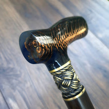 Load image into Gallery viewer, Cane Walking Stick Burl Hybrid Acryl Wood Reed Wooden Walking Cane Sticks Walking Sticks Handcrafted Handmade Cane Exclusive S26
