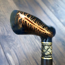 Load image into Gallery viewer, Cane Walking Stick Burl Hybrid Acryl Wood Reed Wooden Walking Cane Sticks Walking Sticks Handcrafted Handmade Cane Exclusive S26
