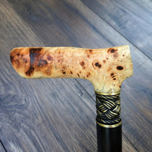 Load image into Gallery viewer, Cane Walking Stick Burl Hybrid Acryl Wood Reed Wooden Walking Cane Sticks Walking Sticks Handcrafted Handmade Cane Exclusive S27