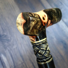 Load image into Gallery viewer, Cane Walking Stick Burl Hybrid Acryl Wood Reed Wooden Walking Cane Sticks Walking Sticks Handcrafted Handmade Cane Exclusive S27