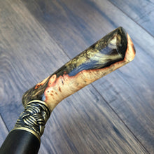Load image into Gallery viewer, Cane Walking Stick Burl Hybrid Acryl Wood Reed Wooden Walking Cane Sticks Walking Sticks Handcrafted Handmade Cane Exclusive S27