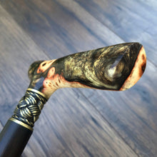 Load image into Gallery viewer, Cane Walking Stick Burl Hybrid Acryl Wood Reed Wooden Walking Cane Sticks Walking Sticks Handcrafted Handmade Cane Exclusive S27