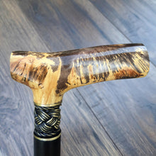Load image into Gallery viewer, Cane Walking Stick Burl Hybrid Acryl Wood Reed Wooden Walking Cane Sticks Walking Sticks Handcrafted Handmade Cane Exclusive S28
