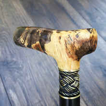 Load image into Gallery viewer, Cane Walking Stick Burl Hybrid Acryl Wood Reed Wooden Walking Cane Sticks Walking Sticks Handcrafted Handmade Cane Exclusive S28