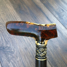 Load image into Gallery viewer, Cane Walking Stick Burl Hybrid Acryl Wood Reed Wooden Walking Cane Sticks Walking Sticks Handcrafted Handmade Cane Exclusive S30