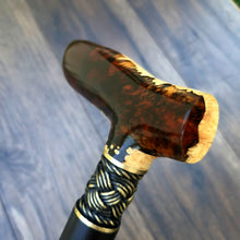 Load image into Gallery viewer, Cane Walking Stick Burl Hybrid Acryl Wood Reed Wooden Walking Cane Sticks Walking Sticks Handcrafted Handmade Cane Exclusive S30