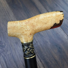 Load image into Gallery viewer, Cane Walking Stick Burl Hybrid Acryl Wood Reed Wooden Walking Cane Sticks Walking Sticks Handcrafted Handmade Cane Exclusive S30