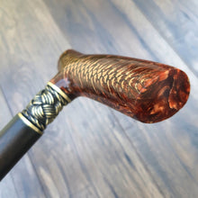 Load image into Gallery viewer, Cane Walking Stick Burl Hybrid Acryl Wood Reed Wooden Walking Cane Sticks Walking Sticks Handcrafted Handmade Cane Exclusive S31