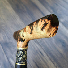 Load image into Gallery viewer, Cane Walking Stick Burl Hybrid Acryl Wood Reed Wooden Walking Cane Sticks Walking Sticks Handcrafted Handmade Cane Exclusive S32