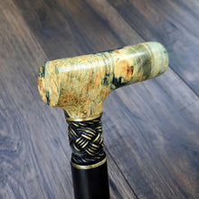 Load image into Gallery viewer, Cane Walking Stick Burl Hybrid Acryl Wood Reed Wooden Walking Cane Sticks Walking Sticks Handcrafted Handmade Cane Exclusive S34