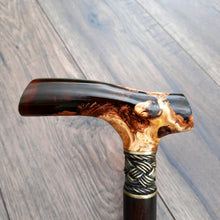 Load image into Gallery viewer, Cane Walking Stick Burl Hybrid Acryl Wood Reed Wooden Walking Cane Sticks Walking Sticks Handcrafted Handmade Cane Exclusive S35