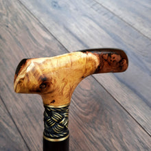 Load image into Gallery viewer, Cane Walking Stick Burl Hybrid Acryl Wood Reed Wooden Walking Cane Sticks Walking Sticks Handcrafted Handmade Cane Exclusive S35