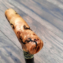 Load image into Gallery viewer, Cane Walking Stick Burl Hybrid Acryl Wood Reed Wooden Walking Cane Sticks Walking Sticks Handcrafted Handmade Cane Exclusive S38