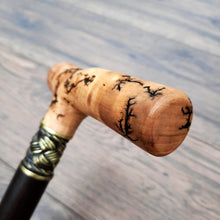 Load image into Gallery viewer, Cane Walking Stick Burl Hybrid Acryl Wood Reed Wooden Walking Cane Sticks Walking Sticks Handcrafted Handmade Cane Exclusive S38
